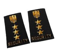 Vêtements de sécurité Épaulette d ' épaule Épaulettes en tissu décoratif pour uniforme de sécurité Tenue de travail Couture Embellissement Badges uniformes