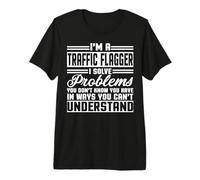 Vêtements de signalisation de trafic - Design Mignon et drôle de Drapeaux T-Shirt Haut de Gamme