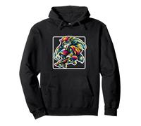 Vêtements de Skate rétro pour Hommes et Enfants Y2K Cool Wolf Sweat à Capuche