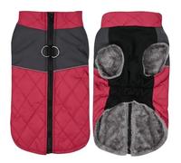 Vêtements De Ski pour Animaux De Compagnie Magin De Chien en Moteur De Chien Chaud d'hiver Extérieur Zippe Réflexive Bulldog Bulldog Labrador Veste,Rouge,M