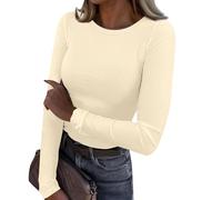 Vêtements de Sport pour Femme Coeur Col Montant Pull de Noel en Laine Femme Alpaga Chauffant Dentelle Citrouille 2025 Coton Islandais Couple Interieur Maille T Shirt Rose Beige M