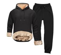 Vêtements De Sport pour Homme Ensemble - Manteau Long Laine Homme Plein Air Sweats À Capuche Thermique Veste Molleton Stretch Pull A Capuche Coton Confort Sweat-Shirt Ample