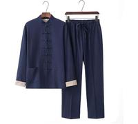 Vêtements De Tai Chi - Soie Luxueuse, Costumes De Taichi Extensibles, Vêtements De Performance, Vêtements De Tai Chi Traditionnels pour Votre Exercice De Tai Chi, Poignet Et, Dark Blue, L