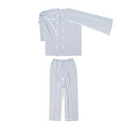 Vêtements de thérapie d'acupuncture, robes de chirurgie faciles à dos ouvert for personnes âgées, tenue de patient postopératoire et dialysé 2.(Blauw,2xl)