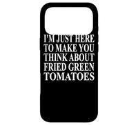 Vêtements de tomates Vertes Frites | Design Amusant d'amant de tomates Coque pour iPhone 17 Pro Max