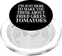 Vêtements de tomates Vertes Frites | Design Amusant d'amant de tomates PopSockets PopGrip pour MagSafe
