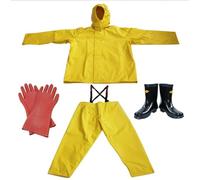 Vêtements De Travail Isolants Électriques, Ensemble Combinaison | Tissu De Protection En PVC L'entretien Électrique/les Travailleurs Des Services Publics(10kv,US 9)