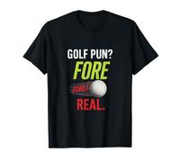 Vêtements de vol Funny Golf Pun Fore Real Neon Ball T-Shirt