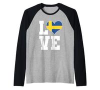 Vêtements de voyage Love Sweden Great Sweden Swedish Love Manche Raglan