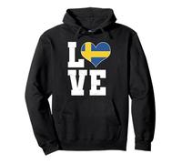 Vêtements de voyage Love Sweden Great Sweden Swedish Love Sweat à Capuche