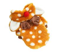 Vêtements d'élan de Noël pour chien - Costume d'élan de Noël pour chien - Vêtement de cosplay en polaire pour animaux de compagnie - Costume de Noël pour chien et élan - Tenue pour temps froid