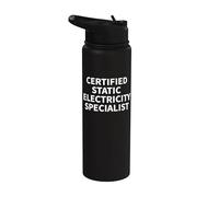 Vêtements d'électricité statique - Design amusant de grande électricité Stainless Steel Insulated Water Bottle
