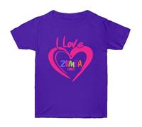 Vêtements D'entraînement Unisexes pour La Zumba T-Shirt Décontracté à Col Ras du Cou Imprimé Amour Top à Manches Courtes Zumba Loose Dance Fitness I Love Zumba T-Shirt Imprimé