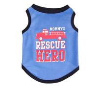 Vêtements d'été en Coton for Chat Sphynx, vêtements avec Lettres imprimées, Gilet for Animaux de Compagnie, Chemise for Chats Gotas Chaton Garfield, Chemises mascottes(Blue Hero,XS-Advise 0.6-1.2kg)