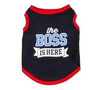 Vêtements d'été en Coton for Chat Sphynx, vêtements avec Lettres imprimées, Gilet for Animaux de Compagnie, Chemise for Chats Gotas Chaton Garfield, Chemises mascottes(Black Bo,S-Advise 1.2-2.5kg)