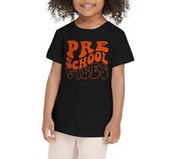 Vêtements d'été pour bébés garçons et Filles, Chemise du Premier Jour d'école dans ma Chemise préscolaire, Chemises de Maternelle pour Tout-Petits Débardeurs pour Pack Fille (Black, 3-4 Years)
