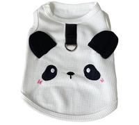 Vêtements d'été pour Chiens, Chemises pour Chiens sans Manches à Manches Douces, Motif de Panda vêtements de Compagnie avec Boucle D pour Petits Animaux Compagnie Moyens