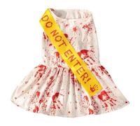Vêtements D'Halloween Pour Animaux De Compagnie, Costume D'Halloween Léger Pour Chiens | Vêtements Spectraux Pour Animaux De Compagnie, Jupe D'Halloween Tachée De Sang Effrayante Pour Chiens Et Chats