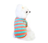 Vêtements d'hiver chauds à rayures pour chien - Pull en polaire coloré - Veste douce et confortable pour chien de petite et moyenne taille
