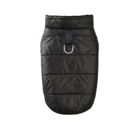 Vêtements d'hiver Chauds De Couleur Unie pour Chiens, Veste D'extérieur Imperméable pour Pitbull Shiba Inu Bouledogue Labrador, Vêtements De Travail,Noir,L