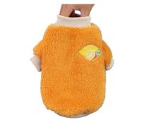 Vêtements d'hiver en peluche pour animal de compagnie, motif fruit mignon, gilet épais et chaud pour chiens de petite et moyenne taille, veste d'hiver douce pour chiot costume en peluche (4, S)