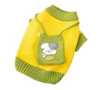 Vêtements d'hiver Mignons for Chiens, Sac à bandoulière tricoté, Pull for Chiot, vêtements Chauds et épais for Chats, Vestes for Chats(Yellow,XL)
