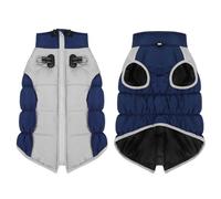 Vêtements d'hiver pour chien en coton chaud avec crochet de traction Bandes réfléchissantes Combinaison pour chiot, ski, randonnée, vêtements épais