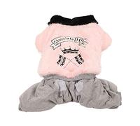 Vêtements d'hiver pour Chiens | Tenue en Peluche 4 - à Pattes pour Les Grands Chiens Moyens | Veste Chaude pour Les Huskies/Golden Retrievers | Conception de Bouton-Instant (Pink)