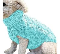 Vêtements d'hiver pour chihuahua, chiot, chaton, chaton, col haut, couleur unie, pull tendance pour animaux de compagnie, chiens, chats