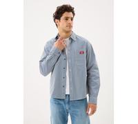 Vêtements Dickies Hickory Work Shirt Ls pour XL Bleu