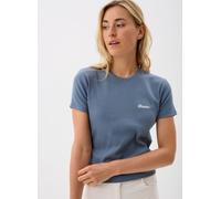 Vêtements Dickies LEWISTOWN EMBRO SS TEE W pour Femme XS Bleu