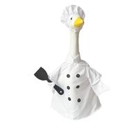 Vêtements d'oie de pelouse - Robe d'oie en plein air pour décoration de patio, décoration artistique de patio, de chef de dessin animé, statue de jardin, tenue de décoration pour printemps, terrasse,
