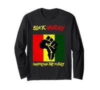 Vêtements du Mois de l'histoire des Noirs BLM Pro Black Power Fist Manche Longue