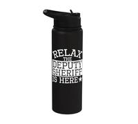 Vêtements du shérif adjoint - Design des shérifs les plus drôles Stainless Steel Insulated Water Bottle