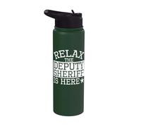 Vêtements du shérif adjoint - Design des shérifs les plus drôles Stainless Steel Insulated Water Bottle