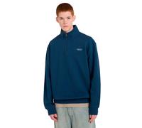 Element - Sweat à col montant zippé - Element Co Emb Quarter Zip Sweatshirt Dark Denim pour Homme en Coton - Taille M - Navy Navy M