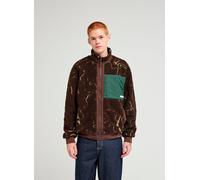 Element - Polaire zippée en sherpa - Oak Sherpa Jacket Java Lines pour Homme - Taille S - Marron Marron S