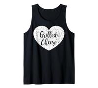 Vêtements en Forme de cœur au Fromage grillé - Design Mignon pour Les Amateurs de fromages Débardeur