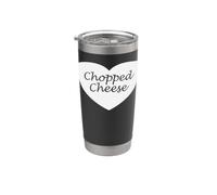 Vêtements en forme de cœur de fromage haché | Design amusant pour amateurs de fromages Gobelet isotherme en acier inoxydable double paroi