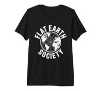 Vêtements en T Flat Earth Society Conspiracy Theory Earther T-Shirt Haut de Gamme