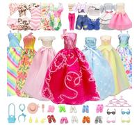Vêtements et Accessoires pour poupées compatibles avec Les poupées Barbie, 33 vêtements et Accessoires pour poupées， pour poupées de 11,5 Pouces