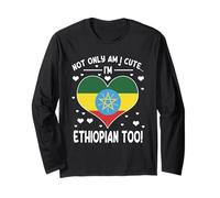 Vêtements éthiopiens mignons fiers de l'Ethiopie Wear Manche Longue
