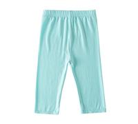 VêTements Fille Shorts de Sport pour Filles,Leggings Capri,Pantalons de Course pour Enfants,Shorts,Collants d'entraînement,Pantalons Courts,(Light Blue,2-3 Ans)