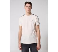 Fred Perry CONTRAST TAPE RINGER T-SHIRT men Shortsleeves beige taille: L
