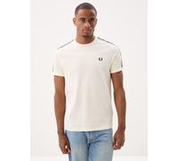 Vêtements Fred Perry Contrast Tape Ringer T-Shirt pour S Blanc