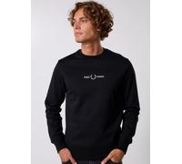 Vêtements Fred Perry Embroidered Sweatshirt pour Accessoires XXL Noir