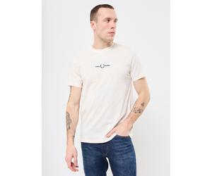 Vêtements Fred Perry Embroidered T-Shirt pour XL Blanc