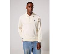 Vêtements Fred Perry Half Zip Collared Sweatshirt pour L Beige