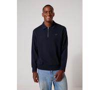 Vêtements Fred Perry Half Zip Collared Sweatshirt pour M Marine