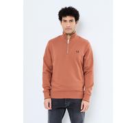 Vêtements Fred Perry HALF ZIP SWEATSHIRT pour Accessoires S Marron